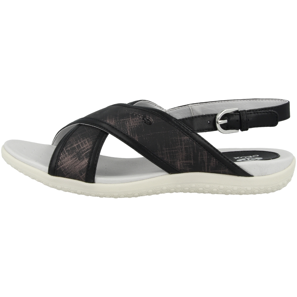 Geox D Sand Sandale schwarz