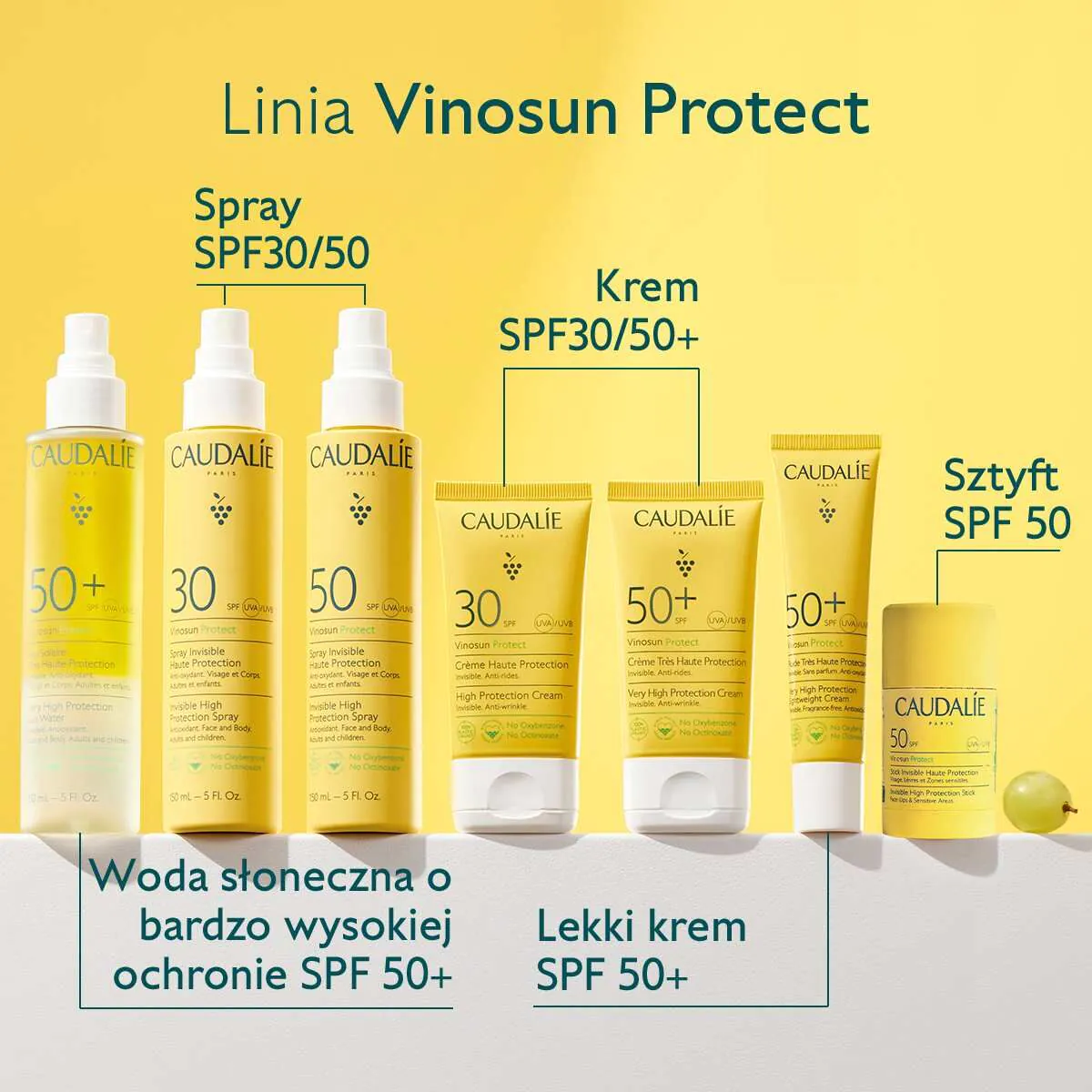 Caudalie Vinosun Protect Solar Water με πολύ υψηλή προστασία SPF50+