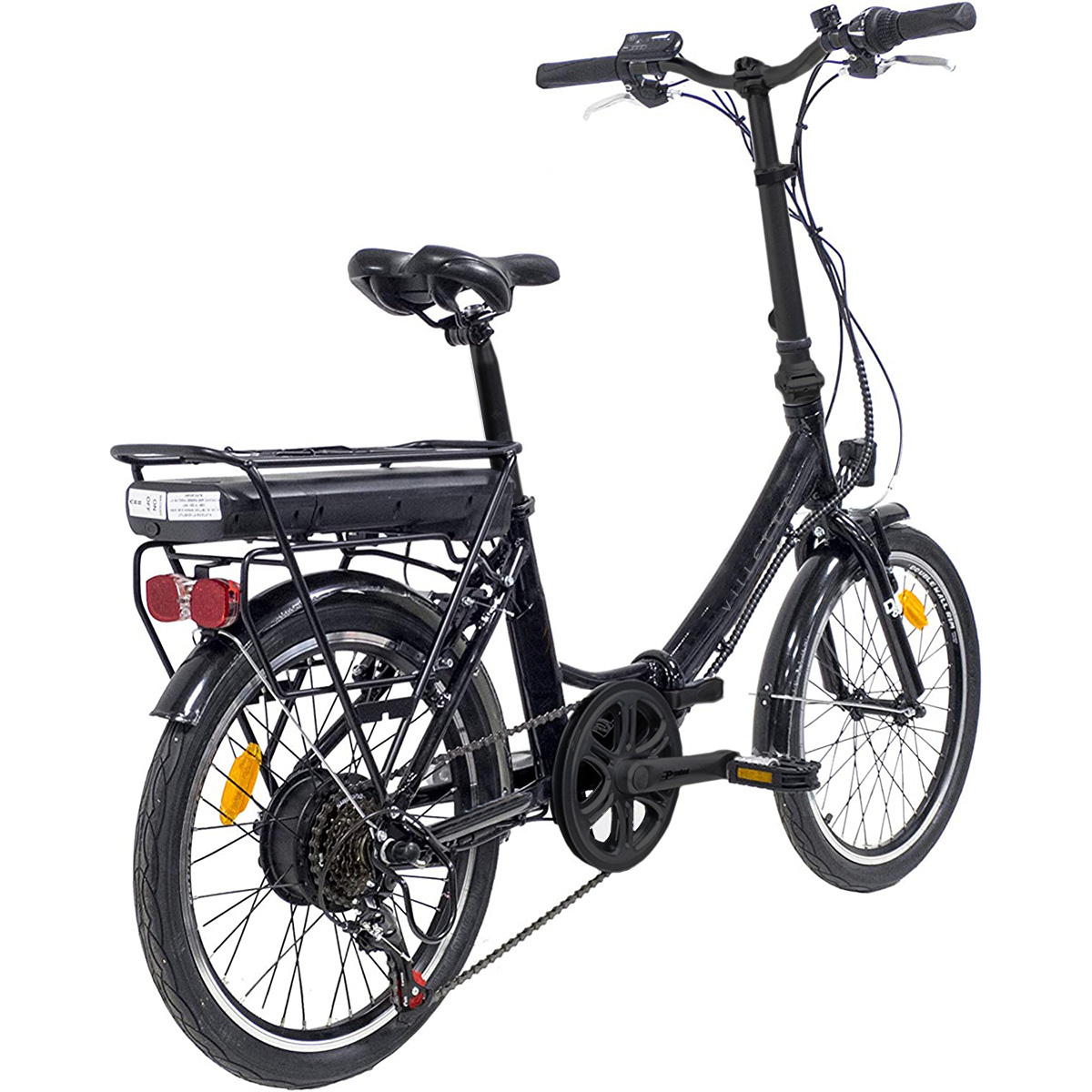 Villette les Vacances, faltbares E-Bike, 6 Sp, 20 Zoll, Schwarz