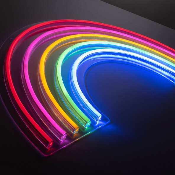 LED-Neon-Schild Regenbogen