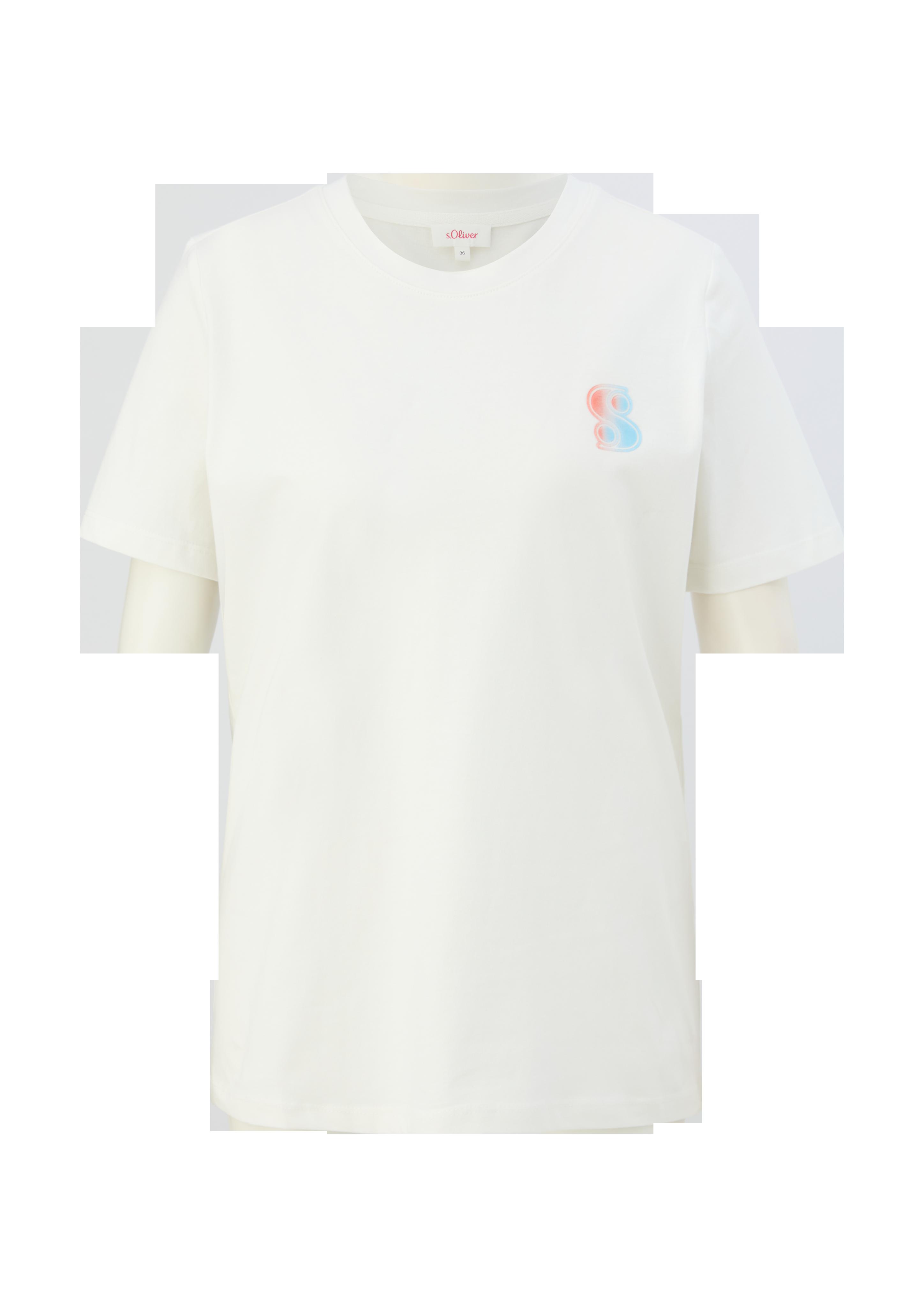 T-Shirt mit gummiertem Print  2130218-0210