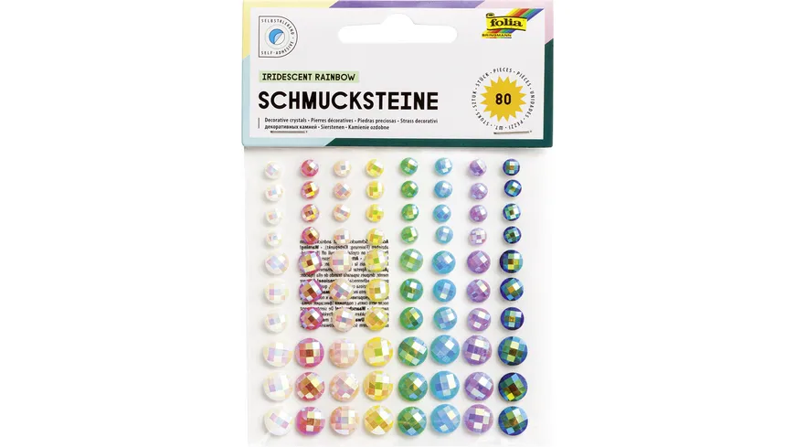 folia Schmucksteine selbstklebend fairy lights 80 Stück