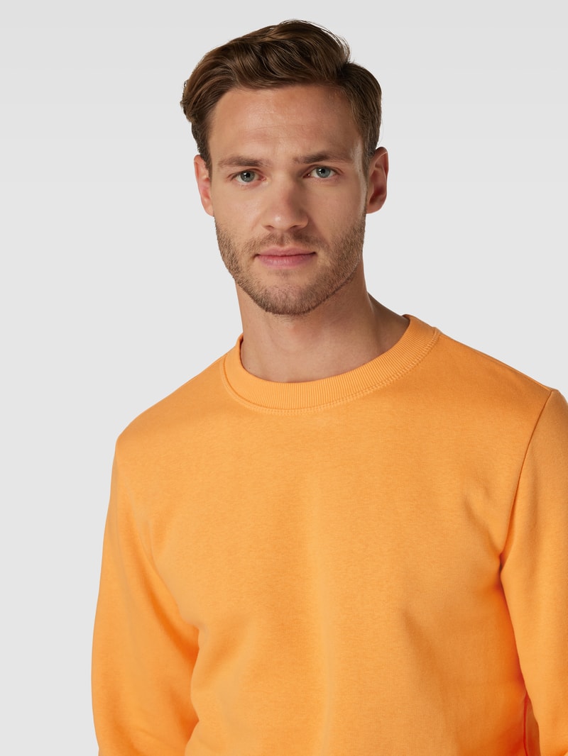 Sweatshirt mit Rundhalsausschnitt Modell 'TILO' in orange