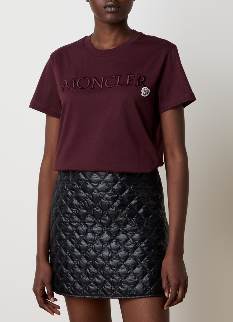 T-shirt Moncler con logo ricamato