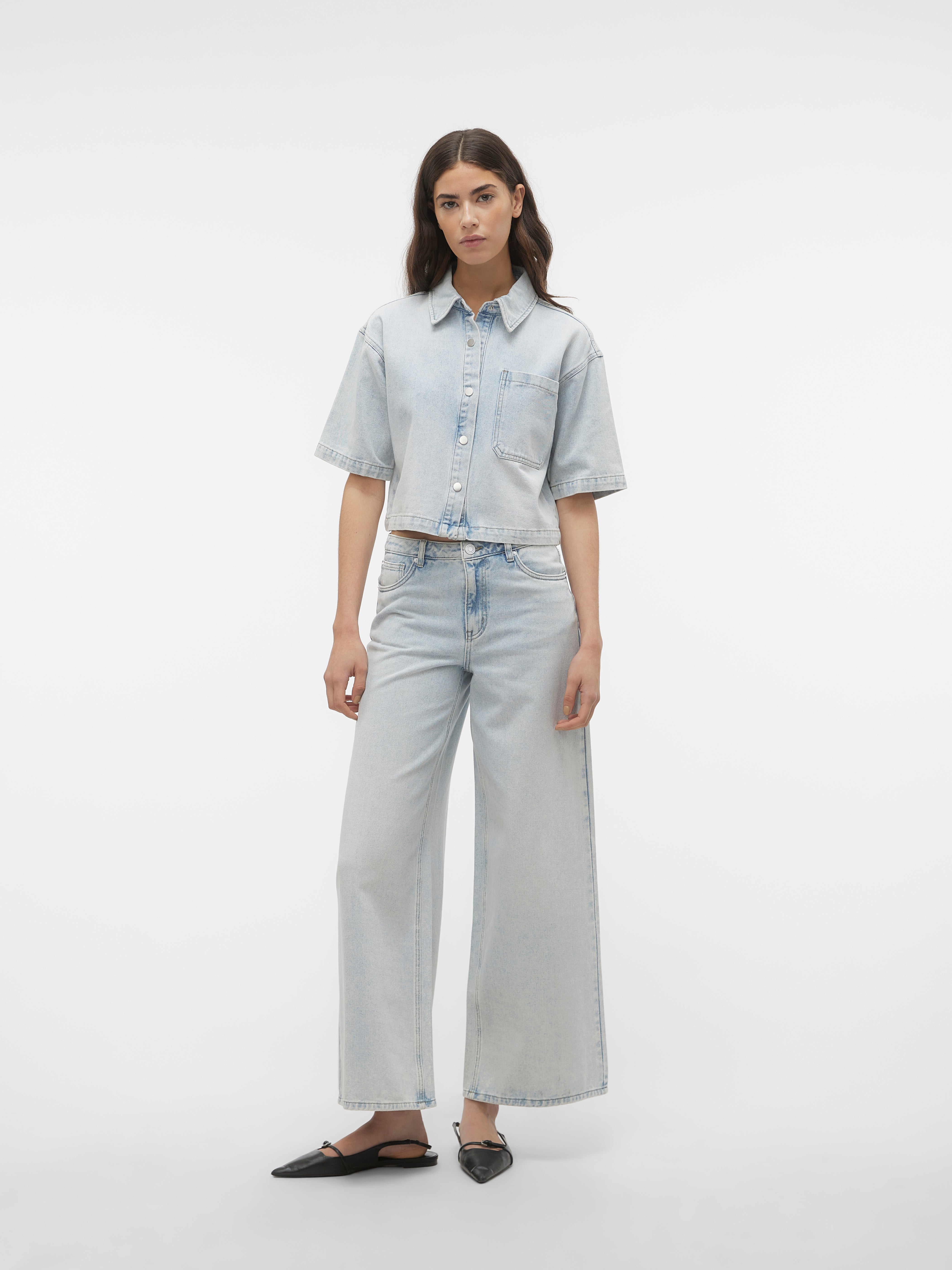 VMANNET Mid Rise Weit geschnitten Jeans