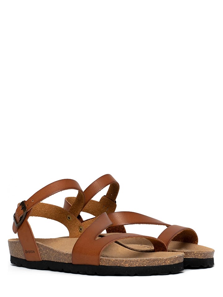 BACKSUN Sandalen in Hellbraun günstig kaufen