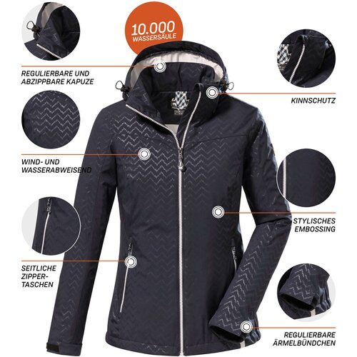 DAMEN SOFTSHELL JACKE MIT ABZIPPBARER KAPUZE KOS 176 WMN SFTSHLL JCKT