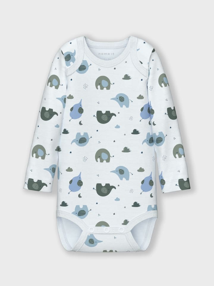 name it Baby Body langarm 3er Pack NBMBODY 3P LS in baby blue günstig kaufen