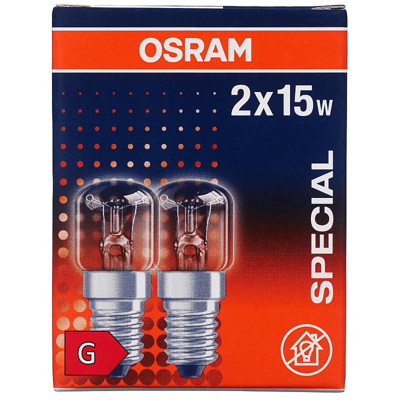 Osram Stekeovnspære 15 w 2 pk e14