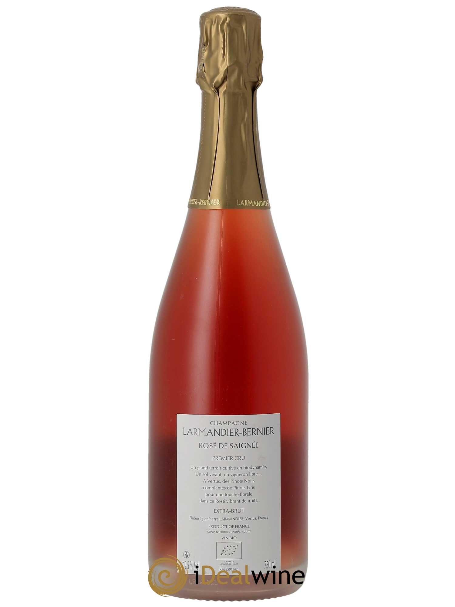 Rosé de saignée Premier Cru Extra Brut Larmandier-Bernier   - Lot de 1 Bouteille