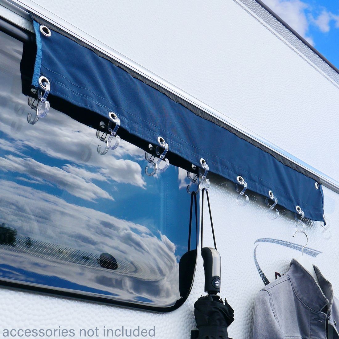 yourGEAR Vorzelt yourGEAR Caravan Organizer Hook Hakenleiste Wohnwagen 100cm 8 Haken, Personen: 0
