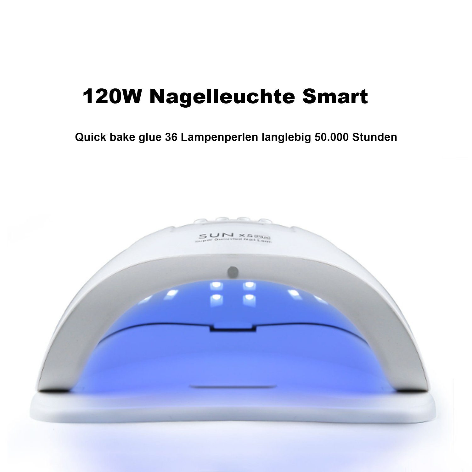 Scheiffy Lichthärtungsgerät LED-Nageltrockner, 120W Nageltrockner Lampe, UV Lampe für Gelnägel, Professionelle Nagellampe, mit 36 LED