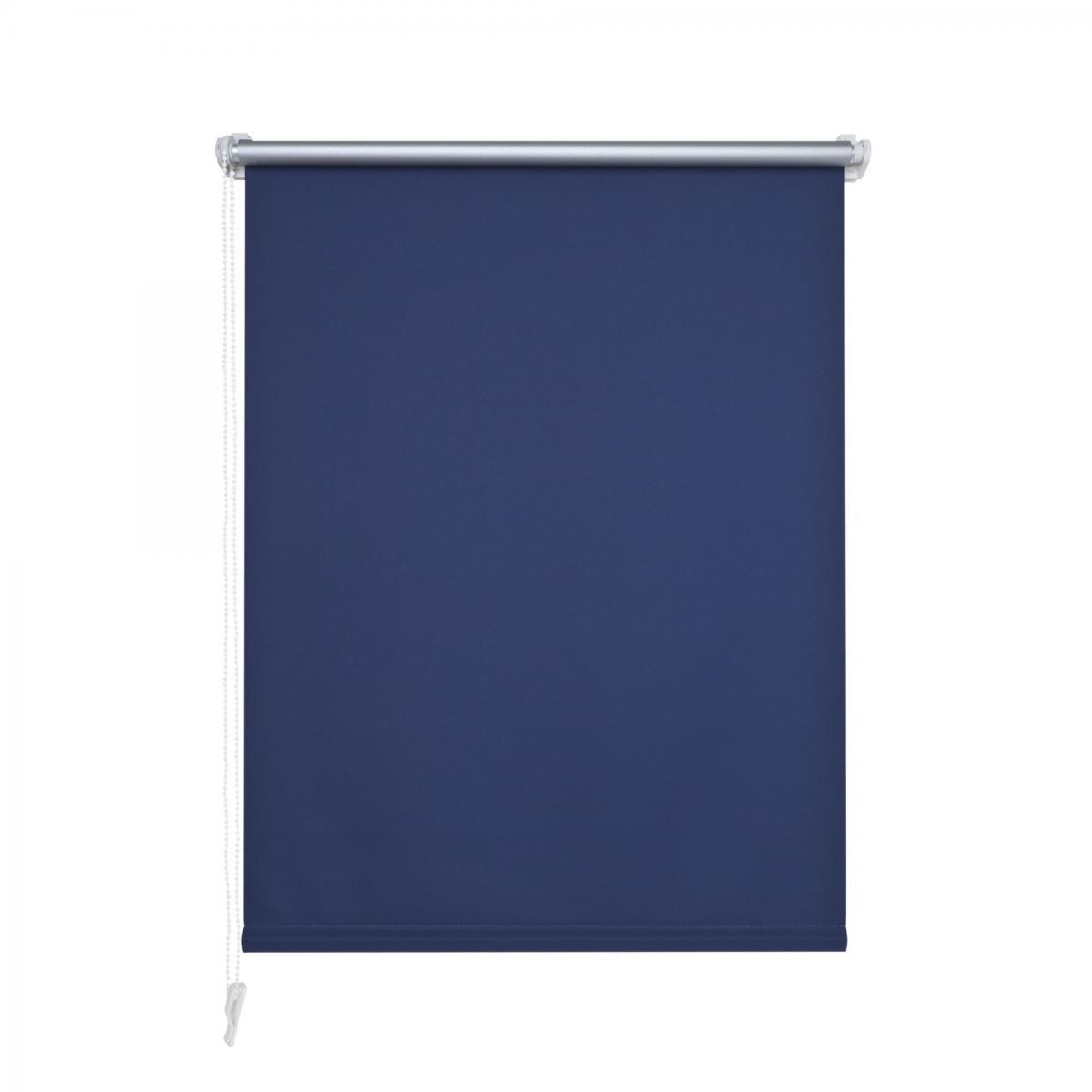 Bella Casa Klemmfix Rollo verspannt, Sichtschutz, thermobeschichtet, verdunkelnd, blau, 80 cm x 200 cm (B x H)