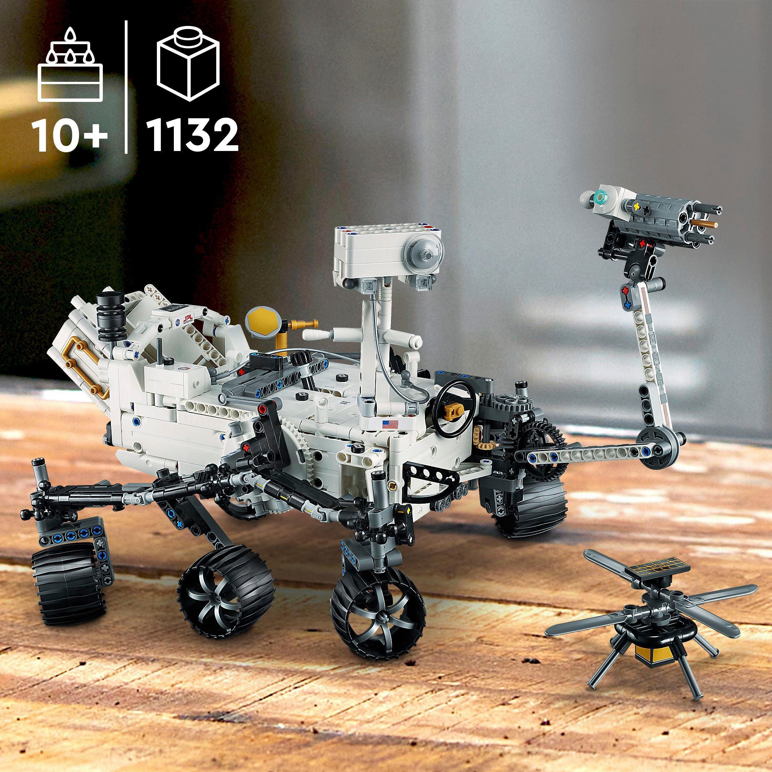 LEGO® Konstruktionsspielsteine NASA Mars Rover Perseverance (42158), LEGO® Technic, (1132 St), Made in Europe