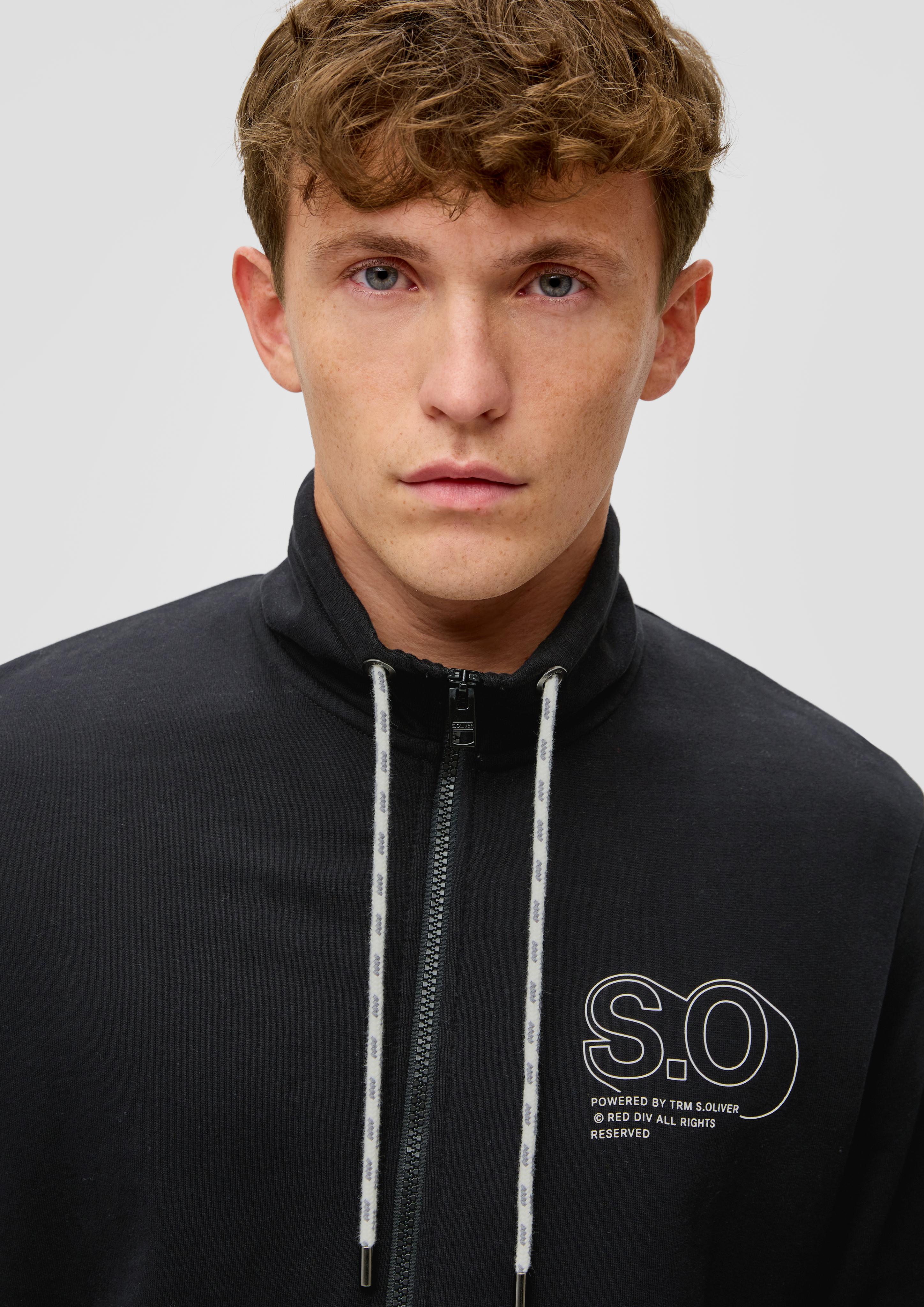 Sweatjacke mit hohem Stehkragen  2146005-99D1