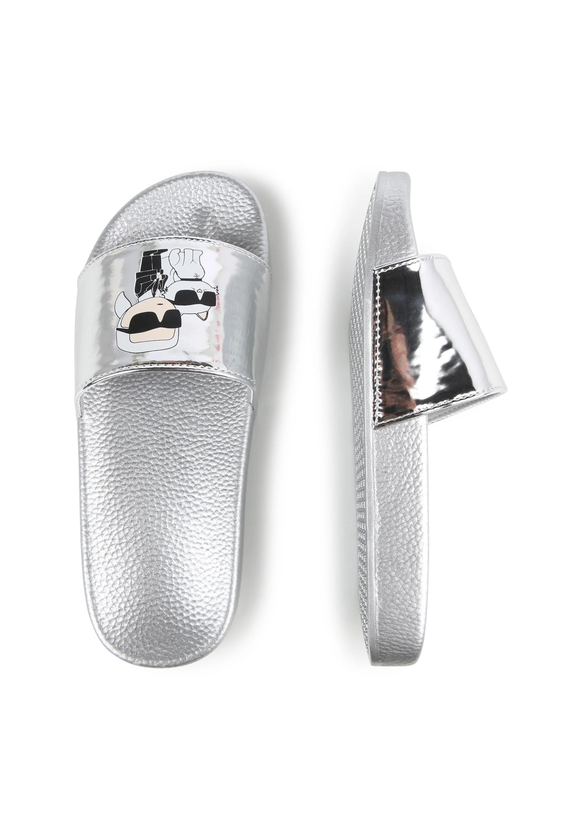 KARL LAGERFELD KIDS AQUA SLIDES UNISEX - Pantuflas