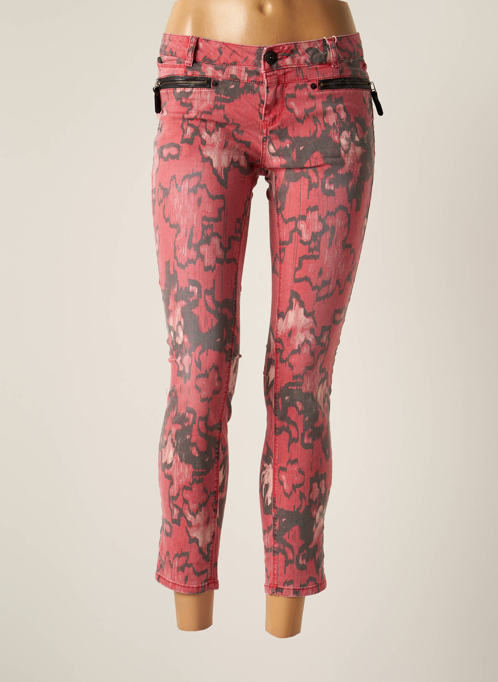 Garcia Jeans Coupe Slim Femme couleur rouge