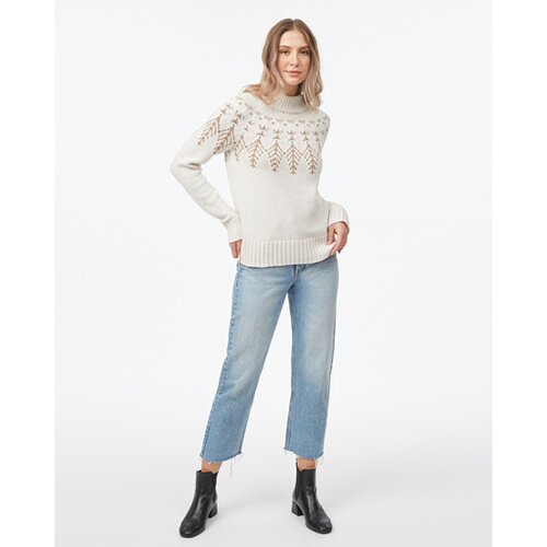 DAMEN SWEATSHIRT W HIGHLINE WOOL INTARSIA SWEATER