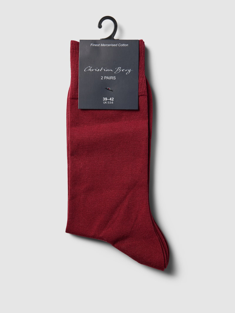 Socken mit Label-Details in bordeaux rot