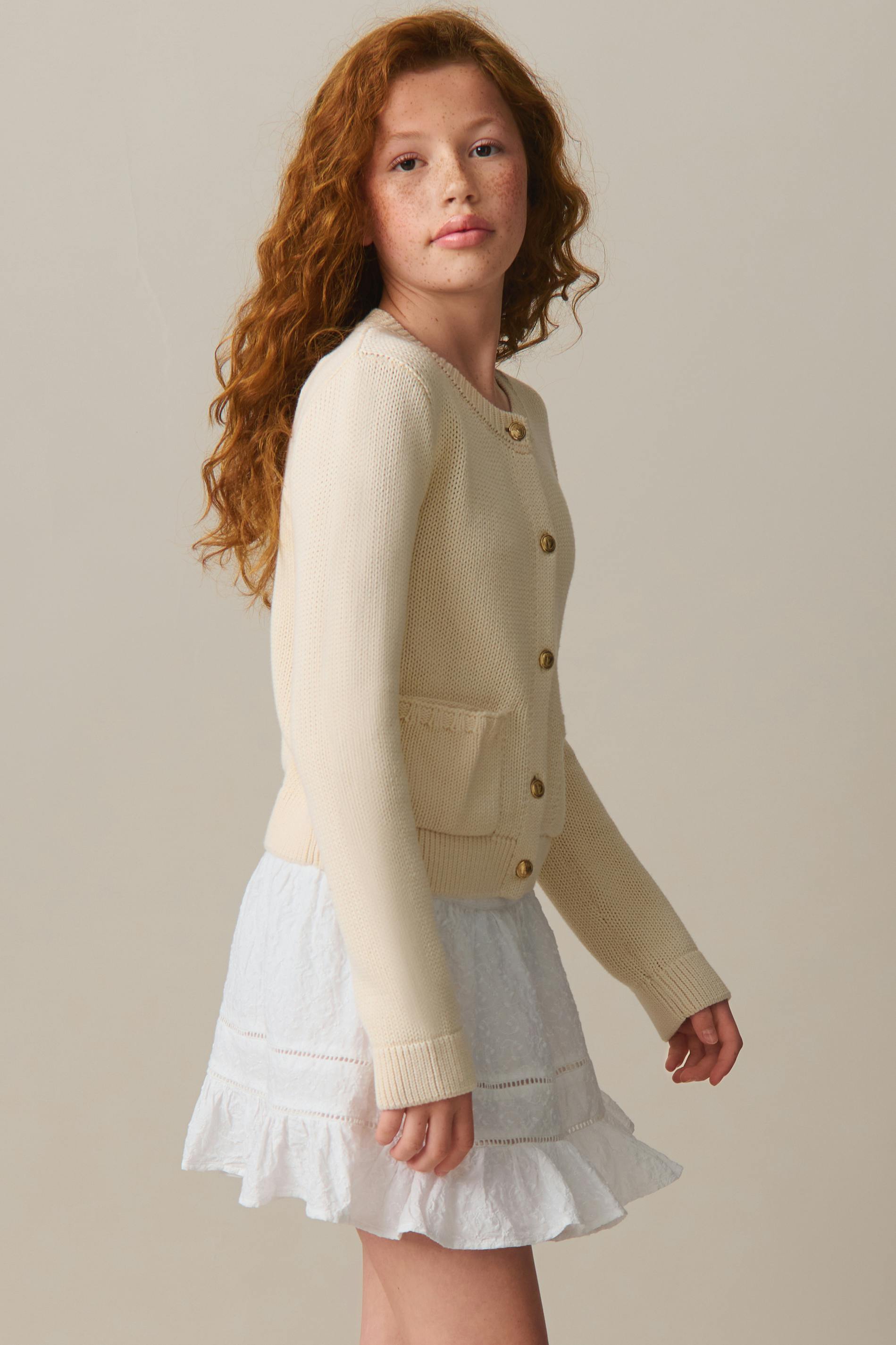 Y knitted cardigan