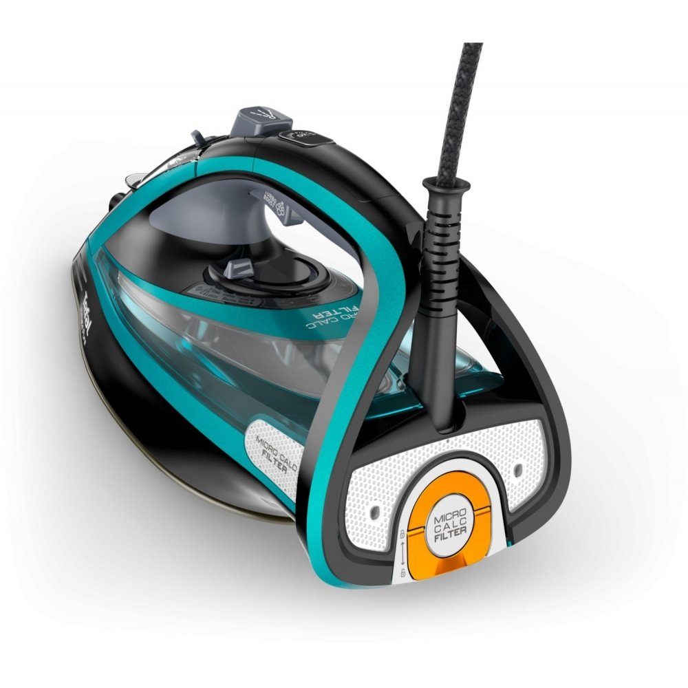 Tefal Dampfbügeleisen FV9844 Ultimate Pure - Dampfbügeleisen - schwarz/türkis, 3200 W