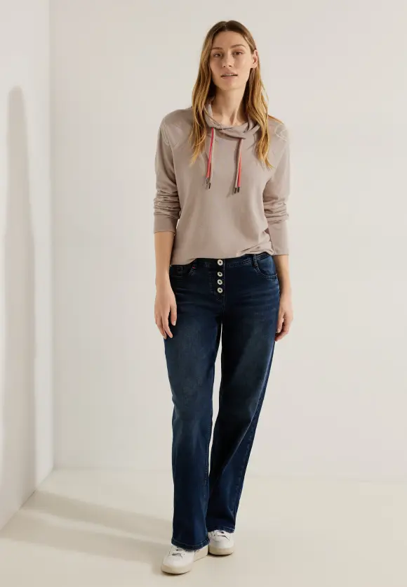 CECIL Cosy Shirt mit Volumenkragen