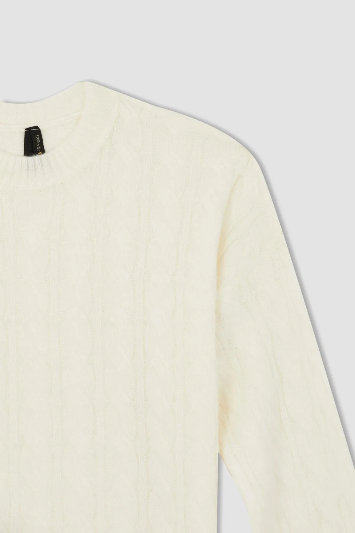DeFacto  Pullover mit Rundhalsausschnitt in Oversize-Passform