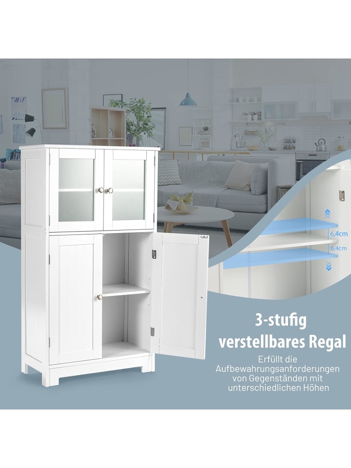 COSTWAY Badezimmerschrank in Weiß günstig kaufen onesize