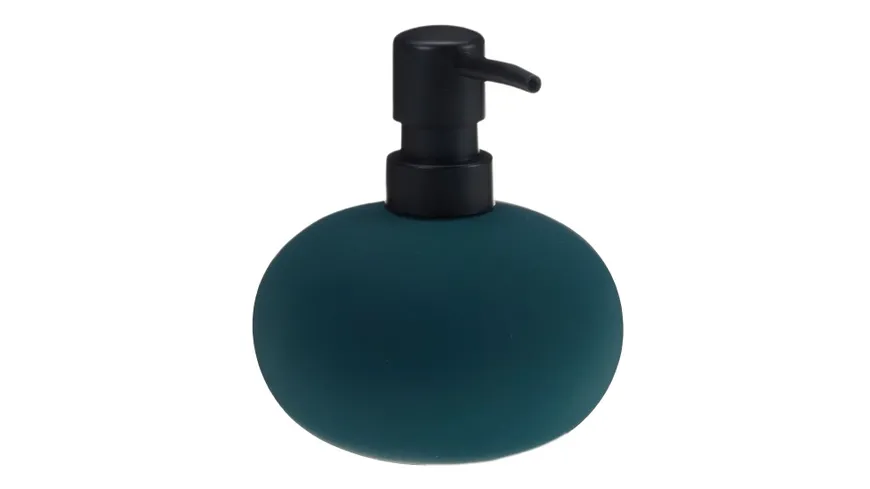 TRENDSHOP Seifenspender Keramik Blau
