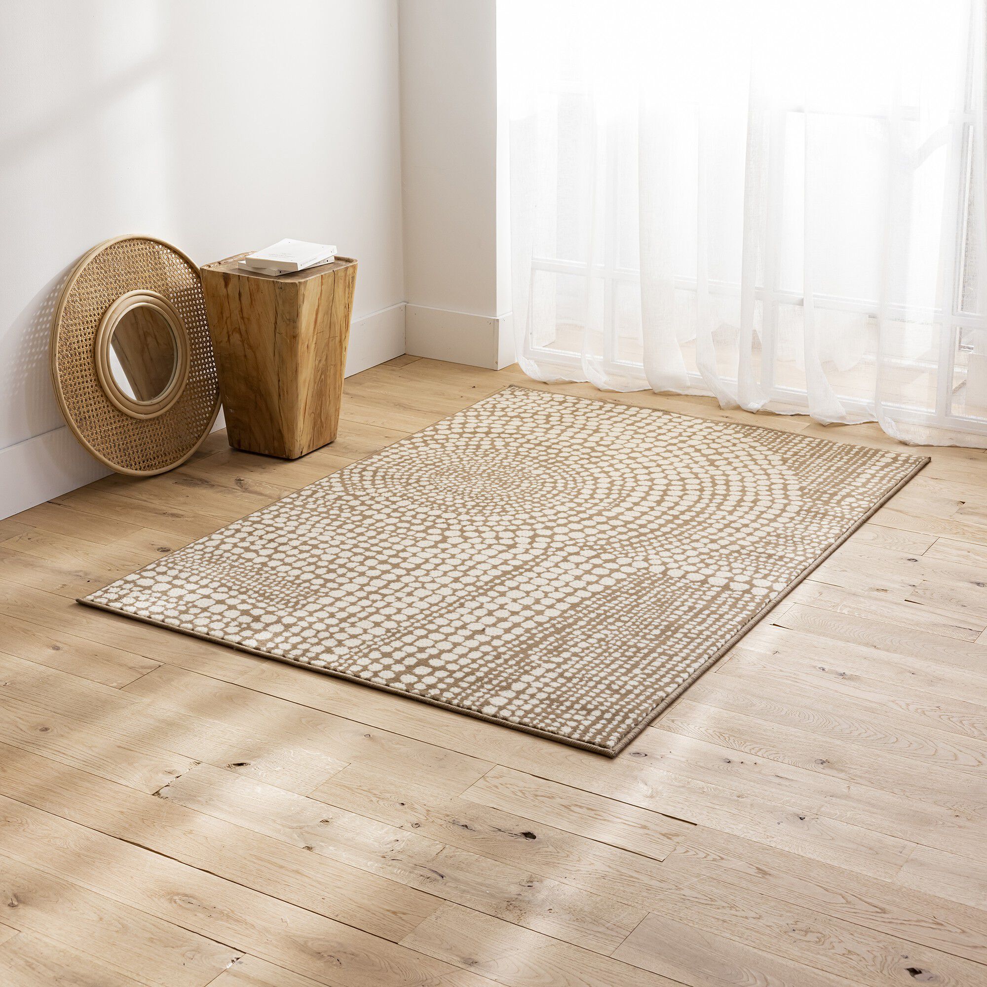 Tapis motifs pointillés