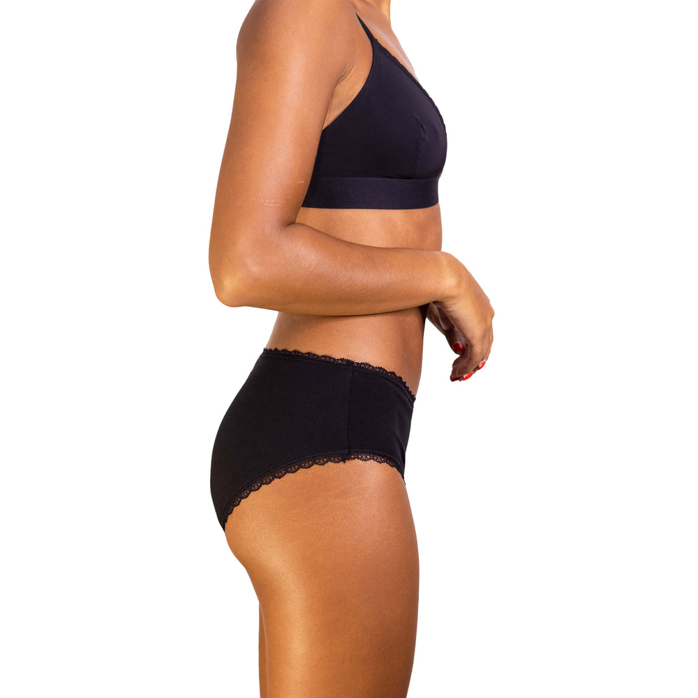 rejeanne Shorty Callie Noir Culotte menstruelle