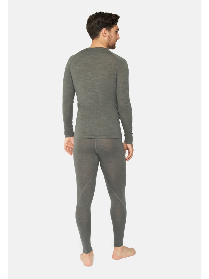 DANISH ENDURANCE Baselayer-Set Merino Baselayer in dark grey günstig kaufen
