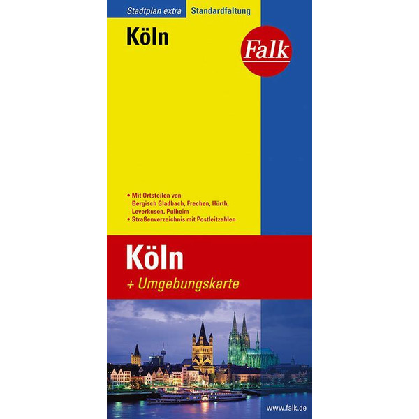 FALK STADTPLAN EXTRA STANDARDFALTUNG KÖLN 1:20 000