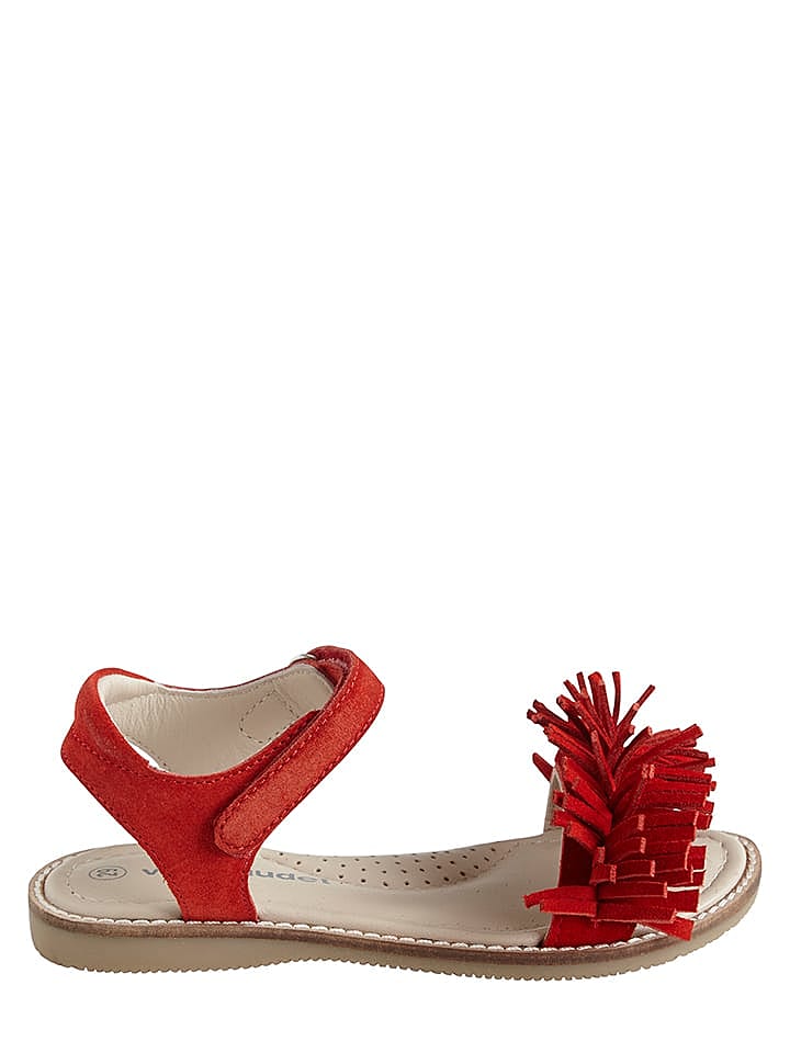 vertbaudet Leder-Sandalen in Rot günstig kaufen 28