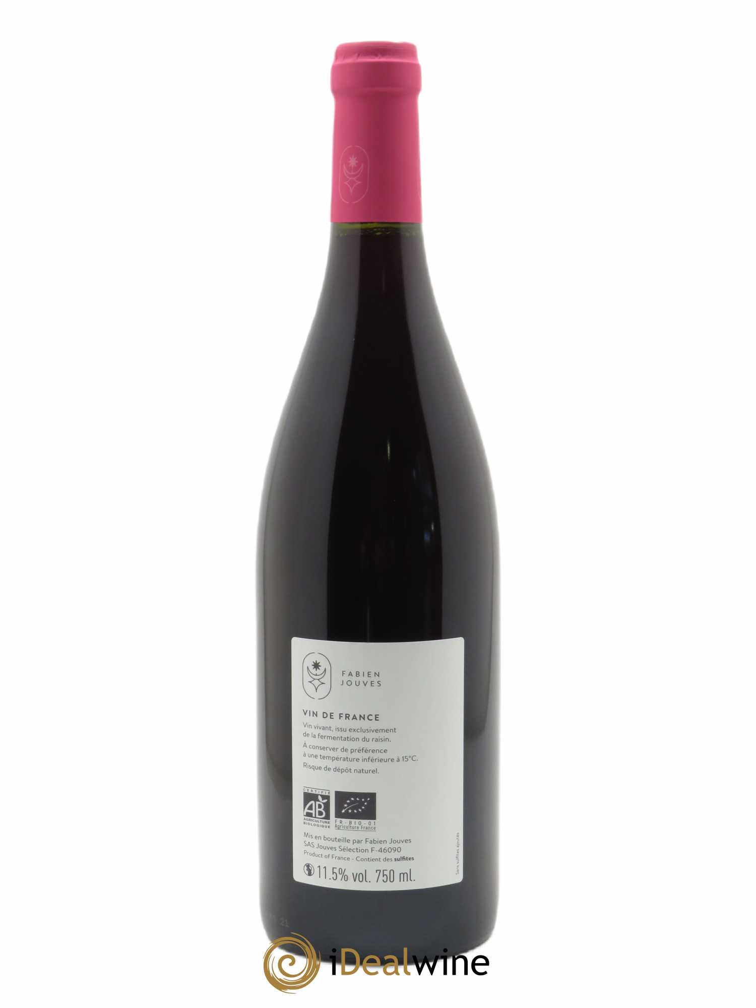 Vin de France Mas Del Périé Tu vin plus aux soirées Fabien Jouves  2021 - Lot de 1 Bouteille