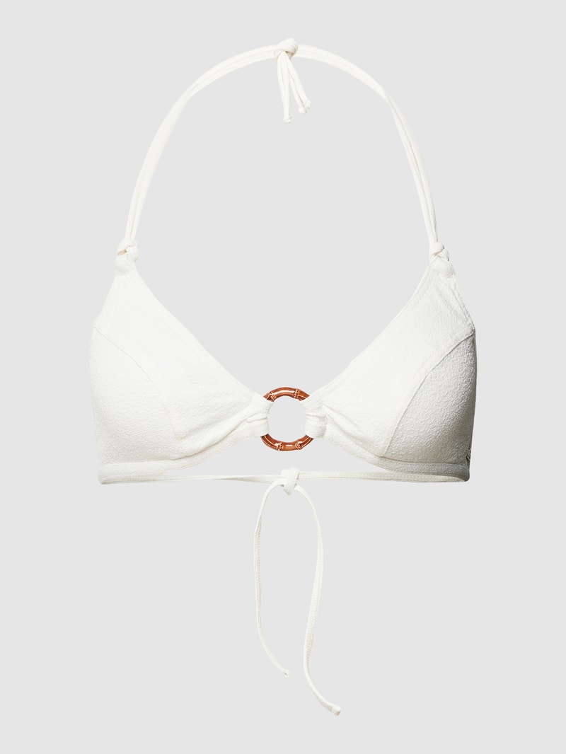 Bikini-Oberteil mit Strukturmuster Modell 'MINEW' in offwhite