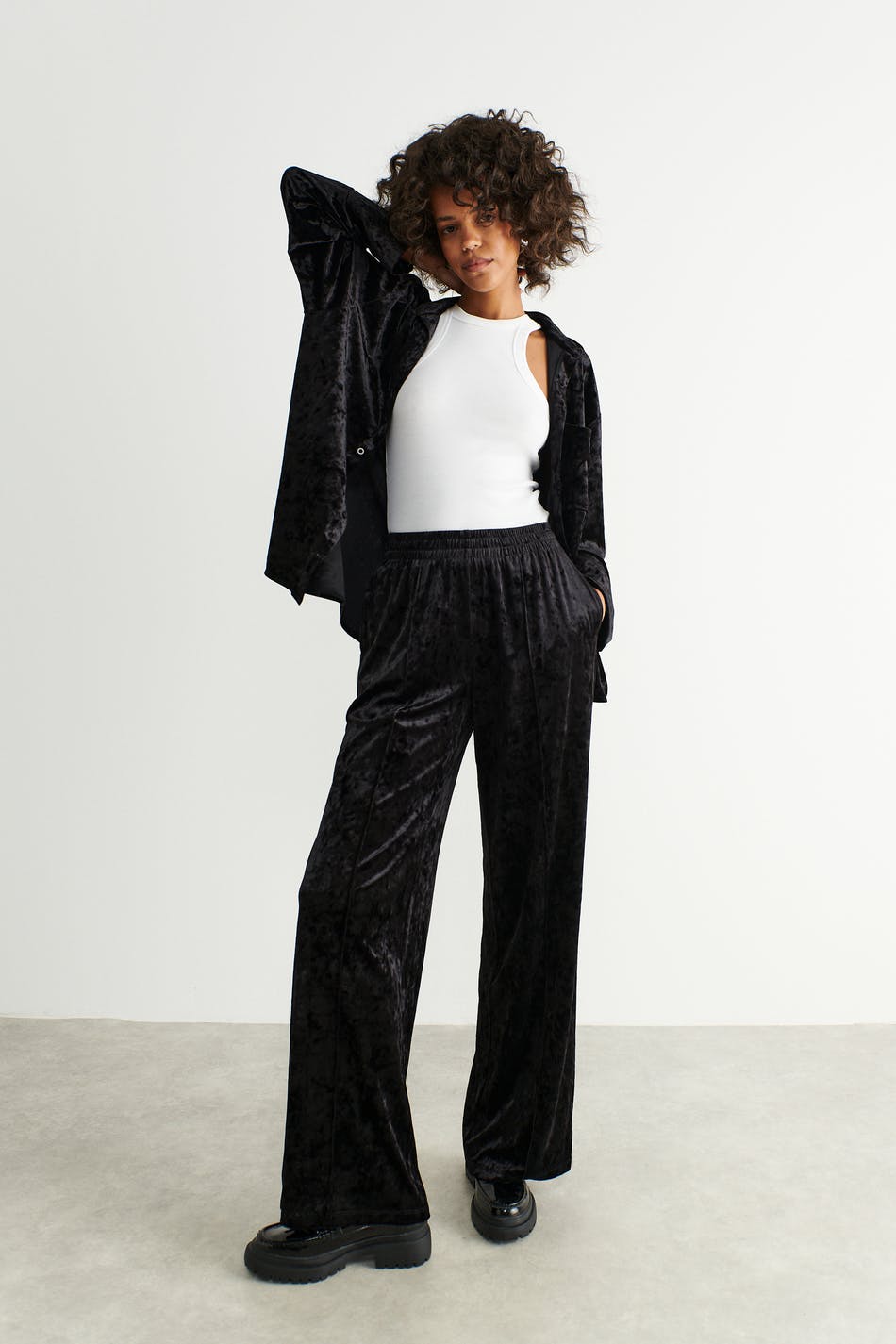 Inez velvet trousers