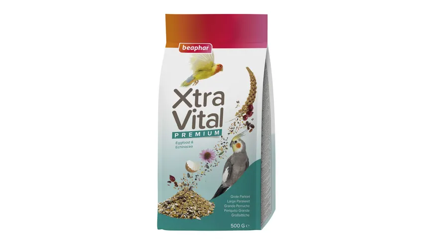 beaphar Vogelfutter XtraVital Großsittich 500 g