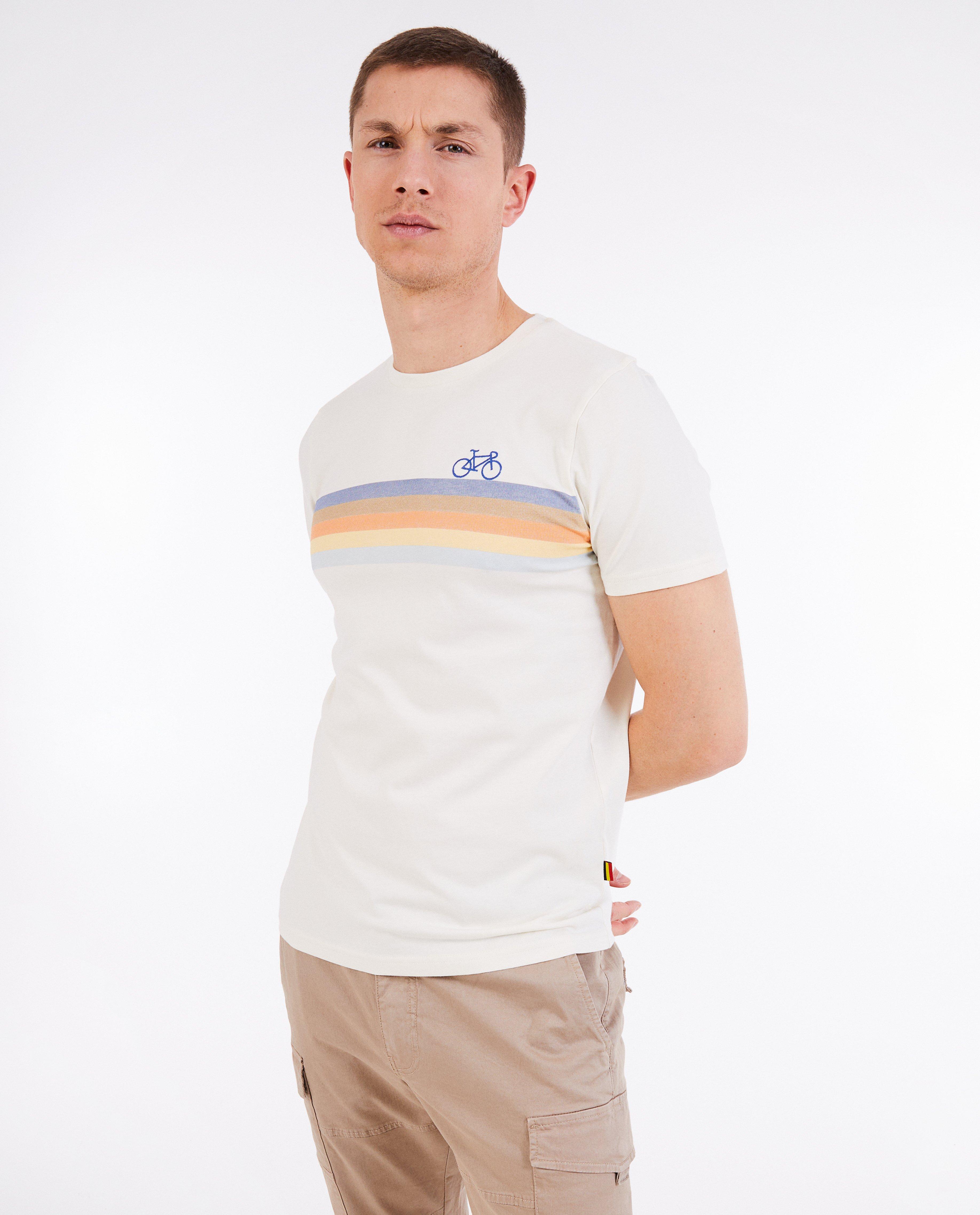 Tricou Baptiste din bumbac organic, alb pentru adulți