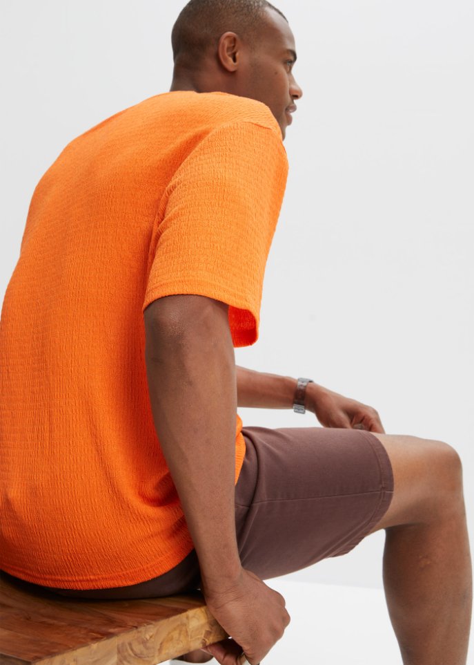 Nachhaltiges T-Shirt aus Strukturware, Loose Fit