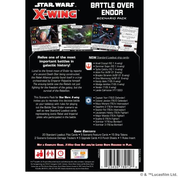 Star Wars: X-Wing 2. Edition - Battle Over Endor Scenario Pack (Exp.) (engl.)