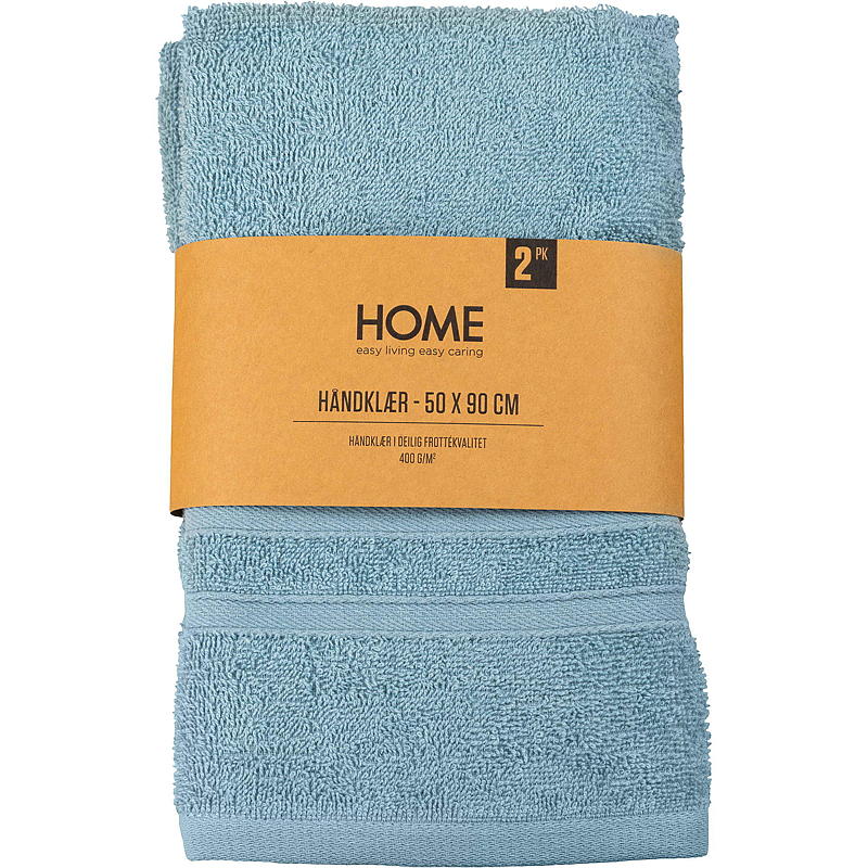 Home Håndkle Villa 2-pk 50x90 cm blå