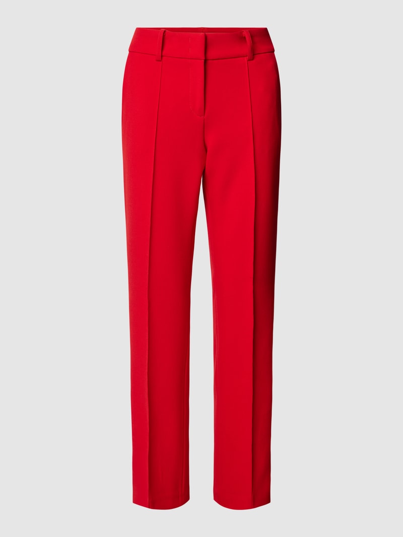 Stoffhose mit Bügelfalten Modell 'FARAH' in rot