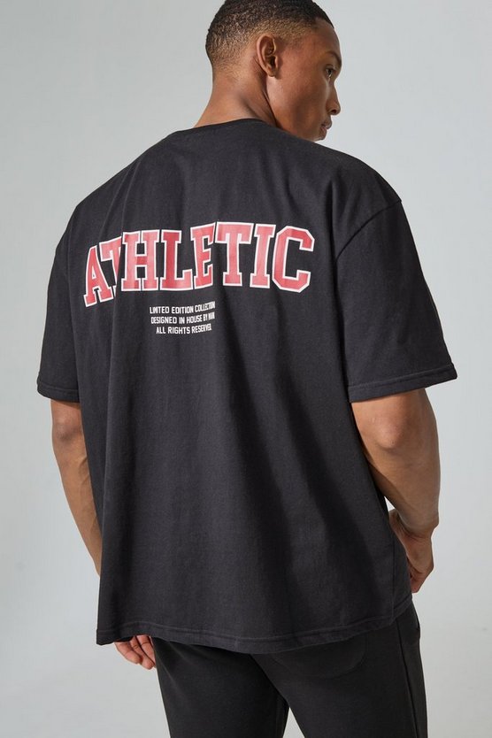 Man Active kastiges T-Shirt mit Athletic Print