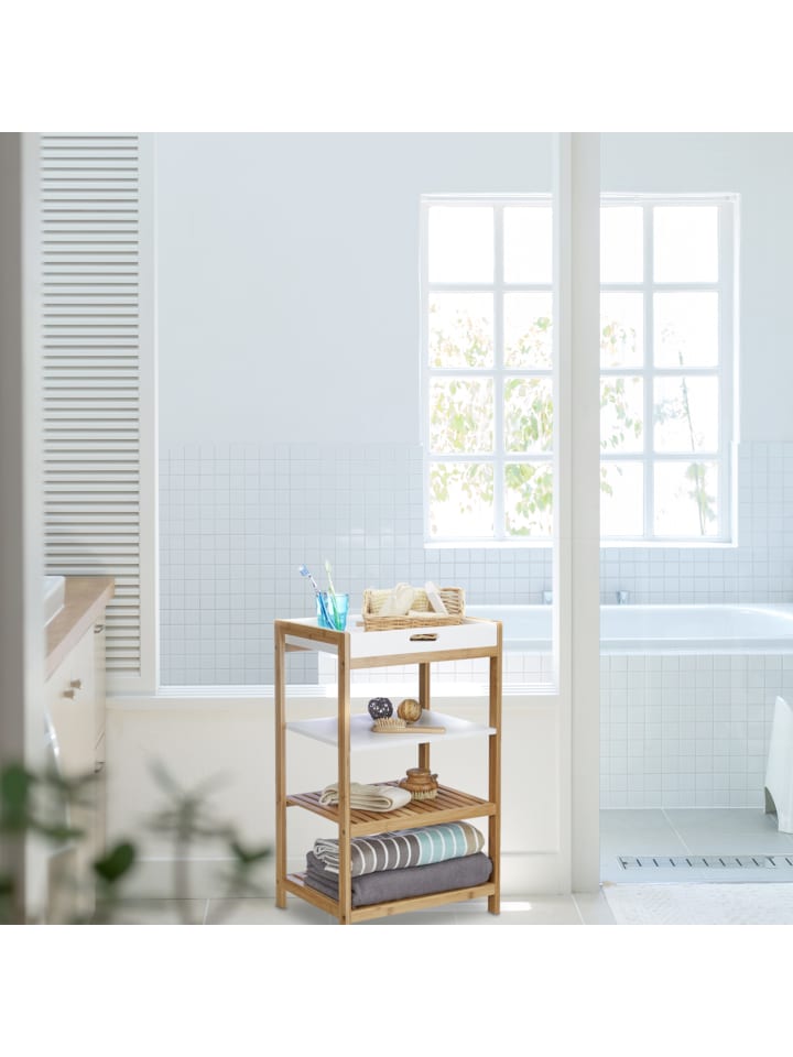 relaxdays Küchenregal in Natur-Weiß - (B)43 x (H)70 x (T)33 cm günstig kaufen onesize