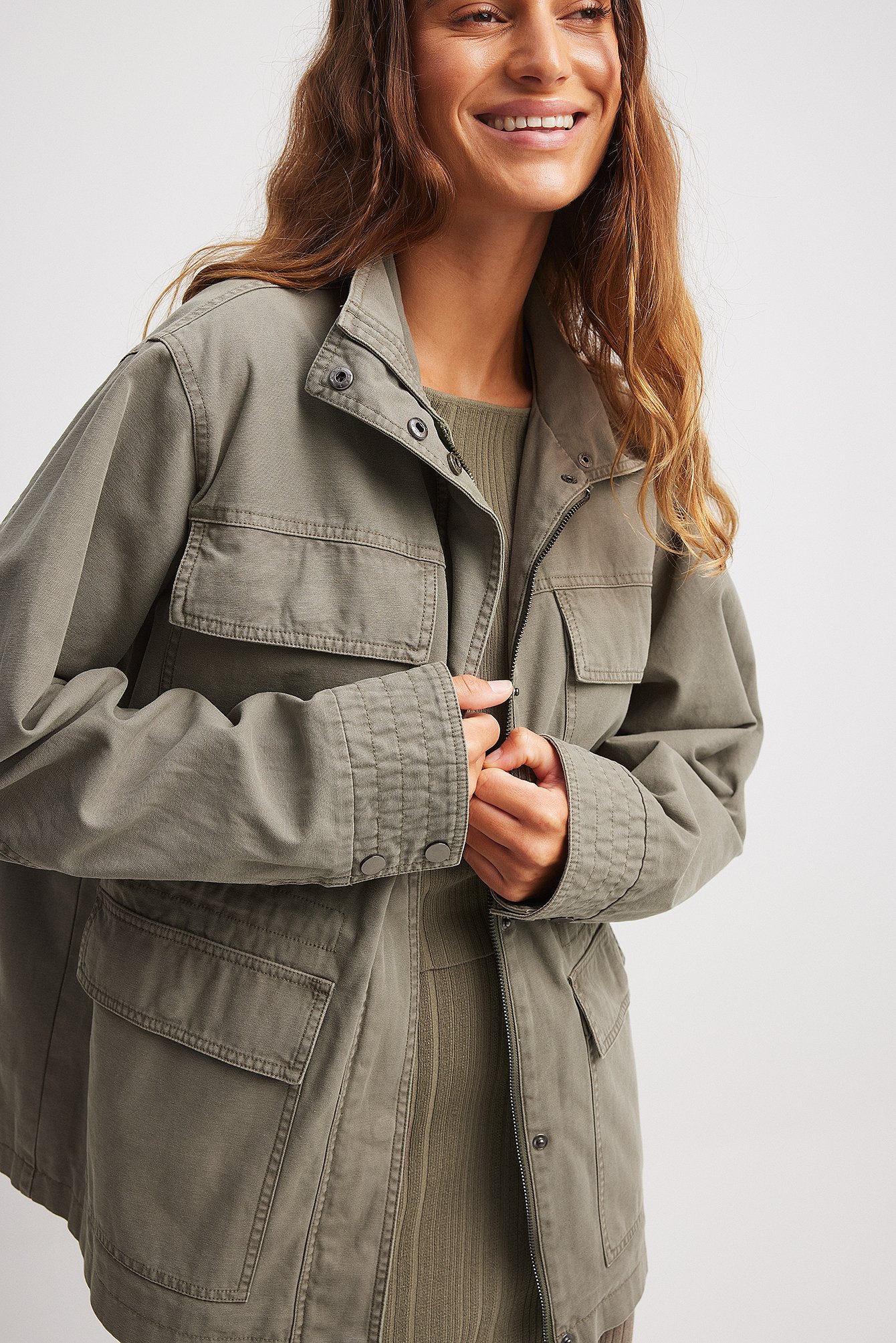 Jacke mit Taschendetails