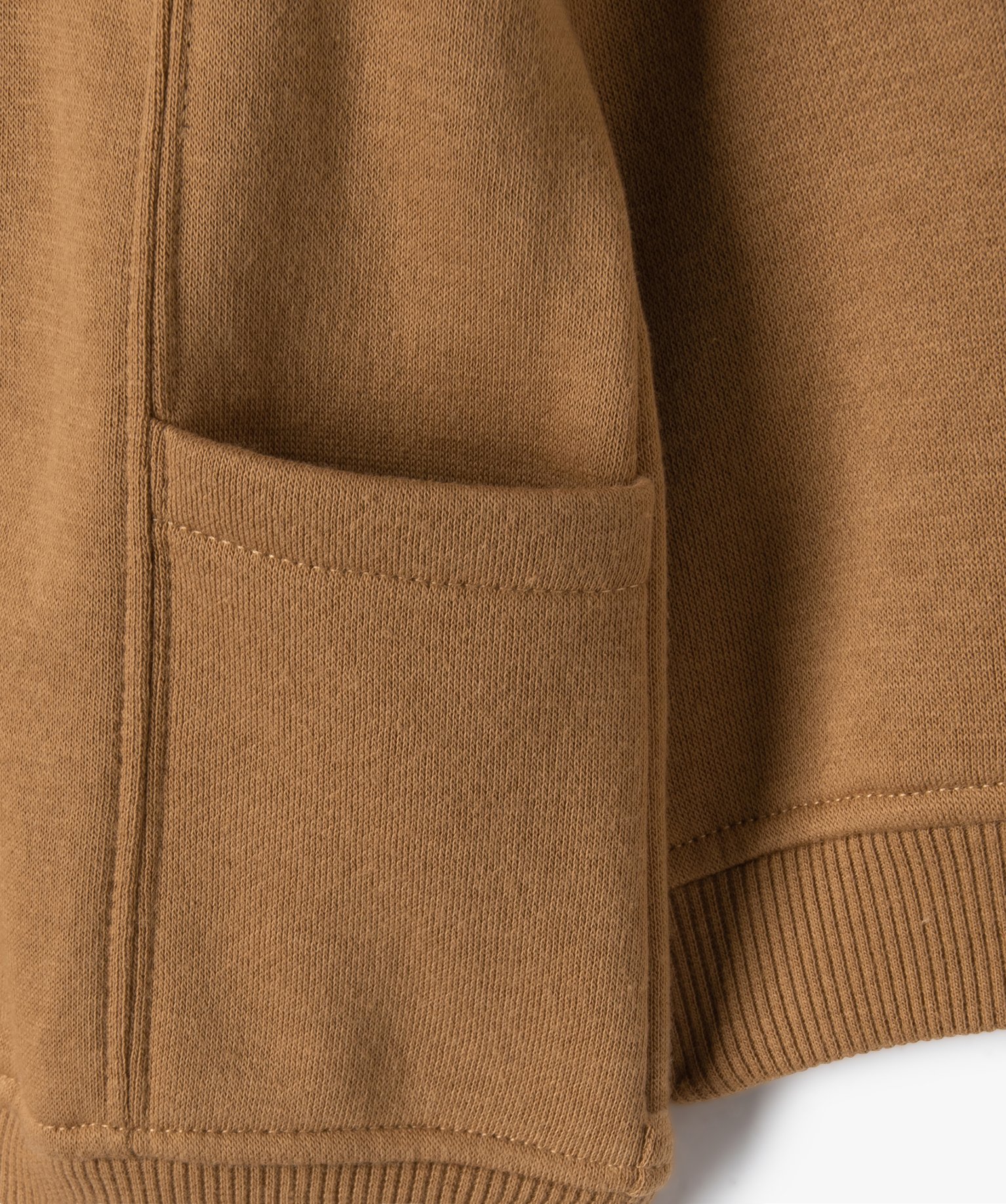 Sweat zippé molletonné à capuche bébé Garçon marron | GEMO