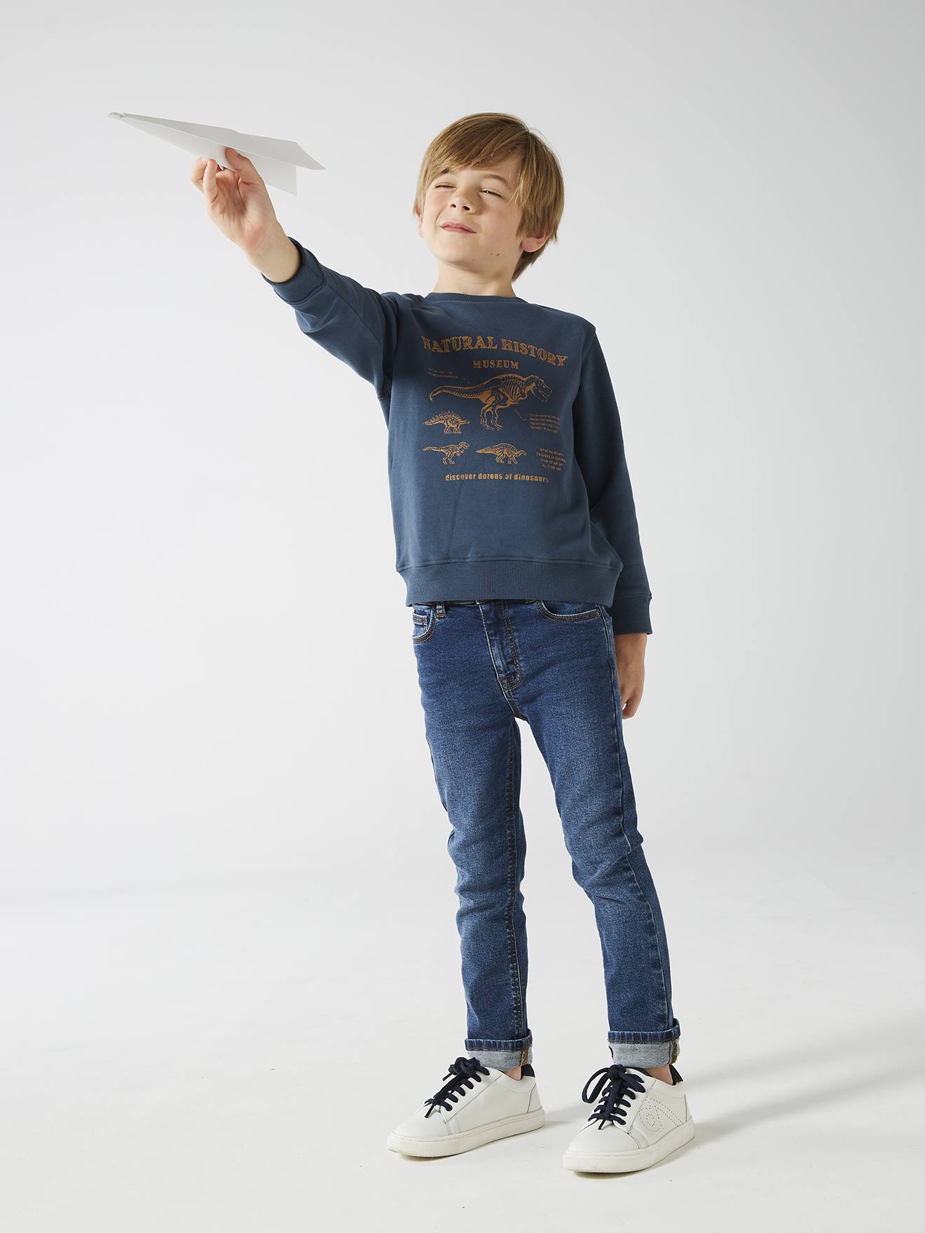 Vertbaudet Jungen Sweatshirt BASIC - nachtblau