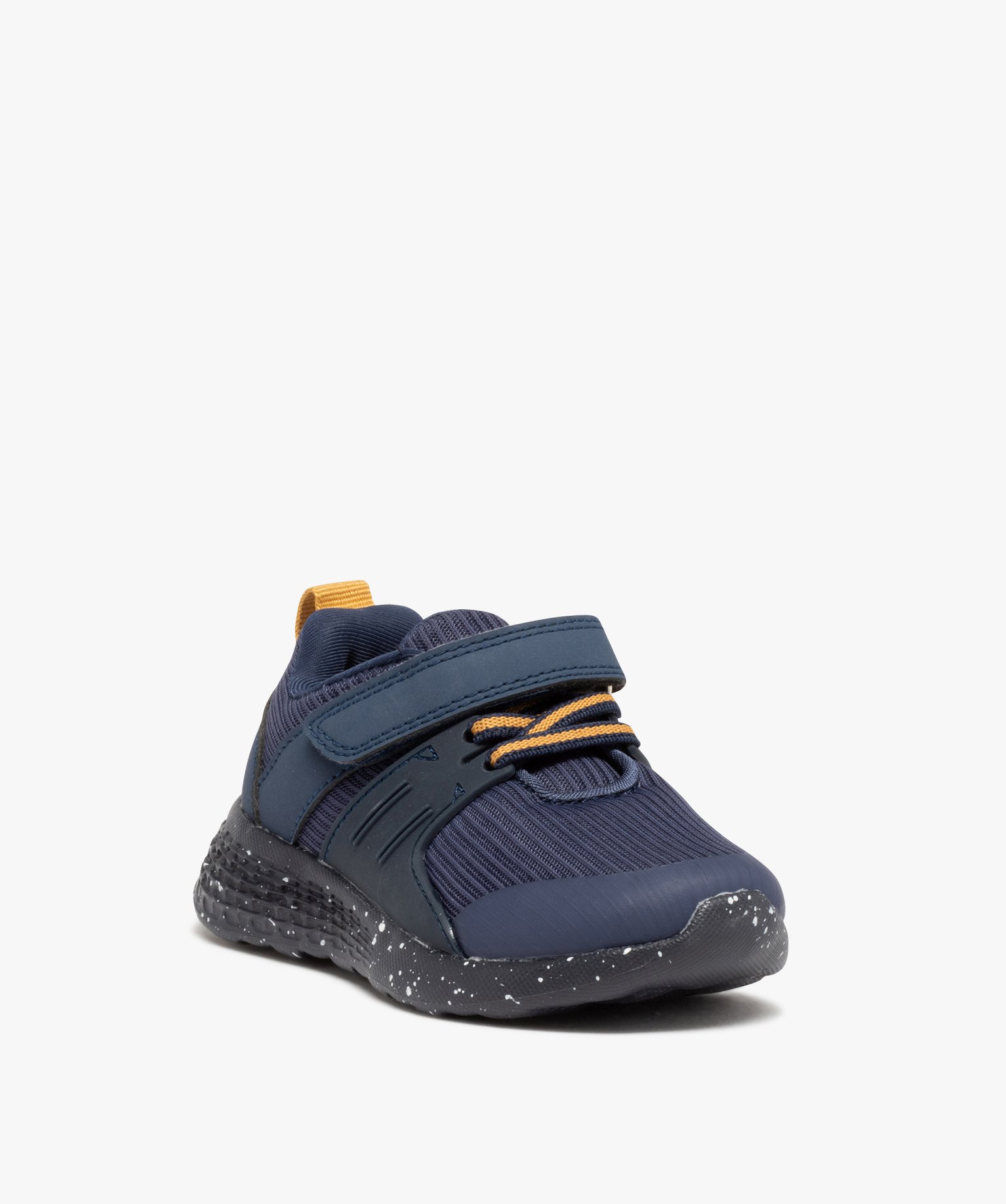 Baskets Garçon jogger unies en mesh marine | GEMO