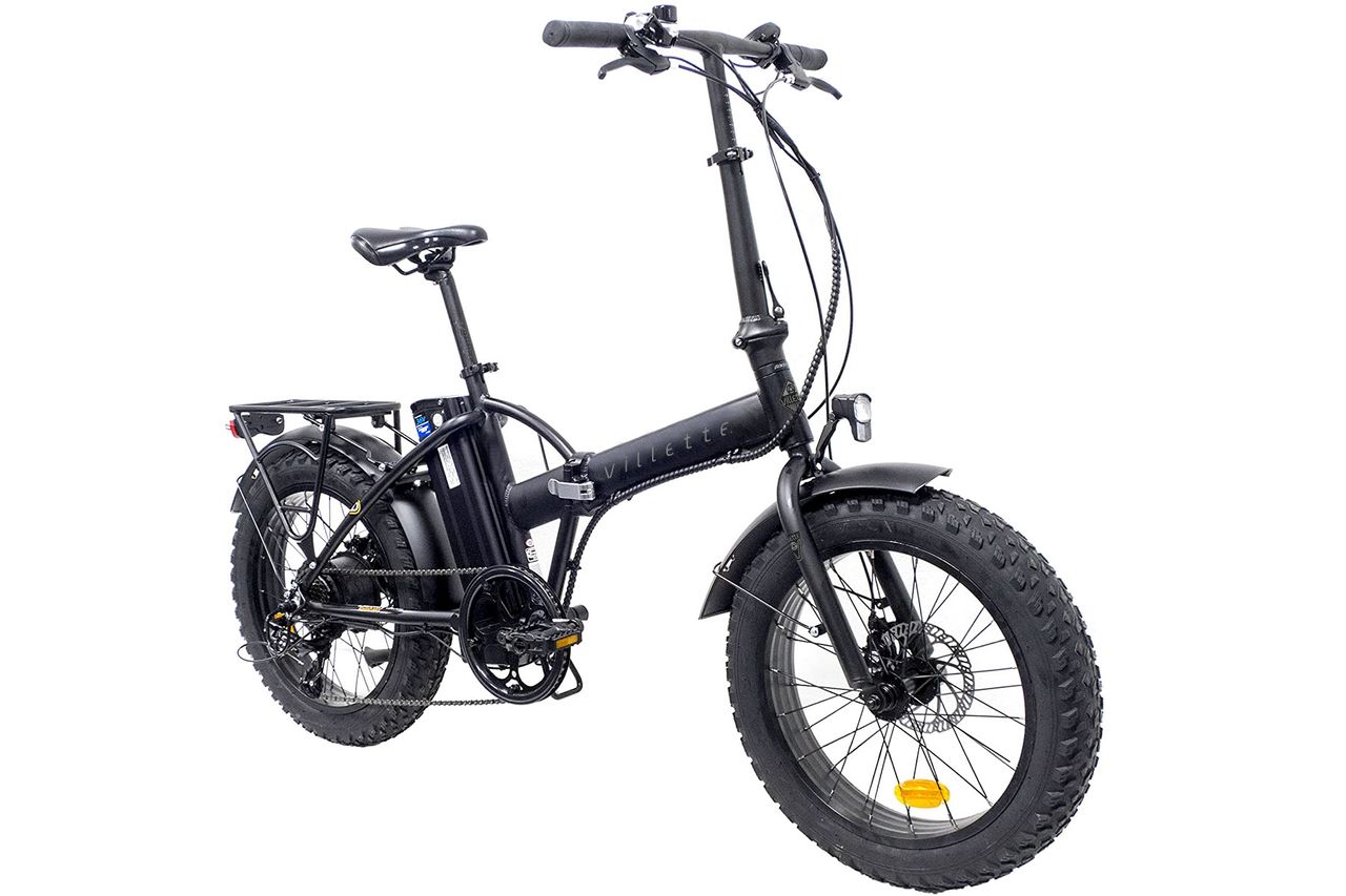 Villette le Gros, E-Fatbike, Klapprad, 7-Gang, schwarz